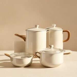 rivn co 12 piece ceramic non stick cookware collection