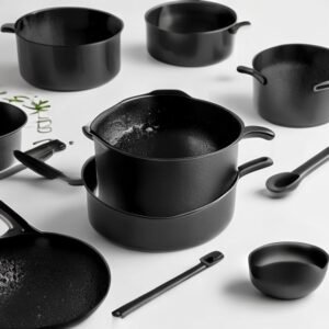 rivn co 15 piece non stick textured bottom set