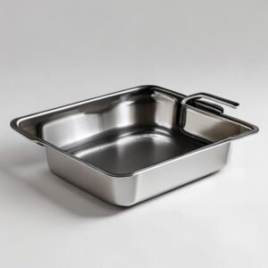 stainless steel roasting pan with rack